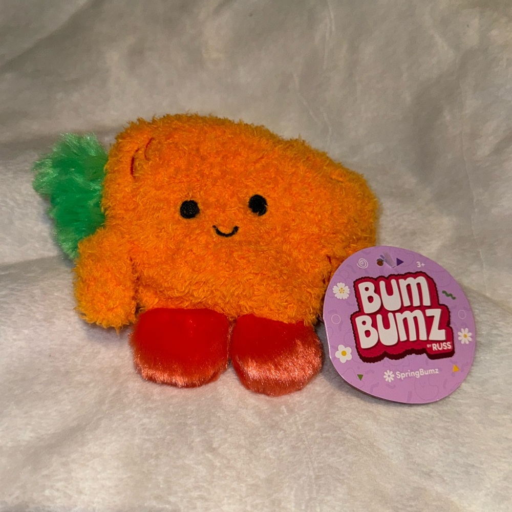 Carson the Carrot 🥕 Bumbumz SpringBumz mini 4.5” plush NWT